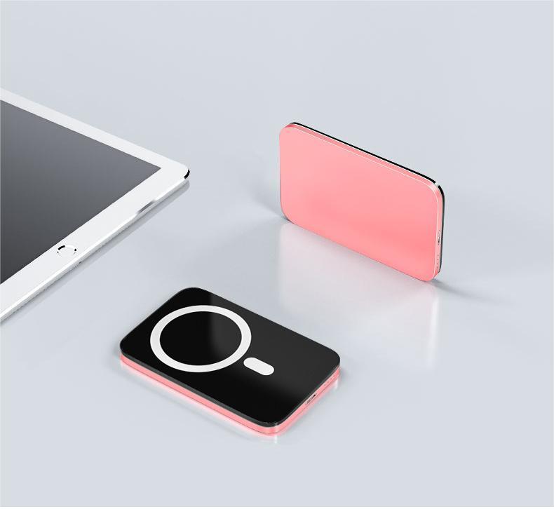 Magnetic Wireless Fast Charging Ultra-thin Portable Mobile Phone Power Bank Case