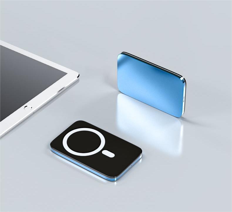 Magnetic Wireless Fast Charging Ultra-thin Portable Mobile Phone Power Bank Case