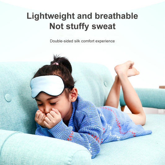 Children's Real Silk Eye Mask Sleep Shading Breathable Male And Female Students