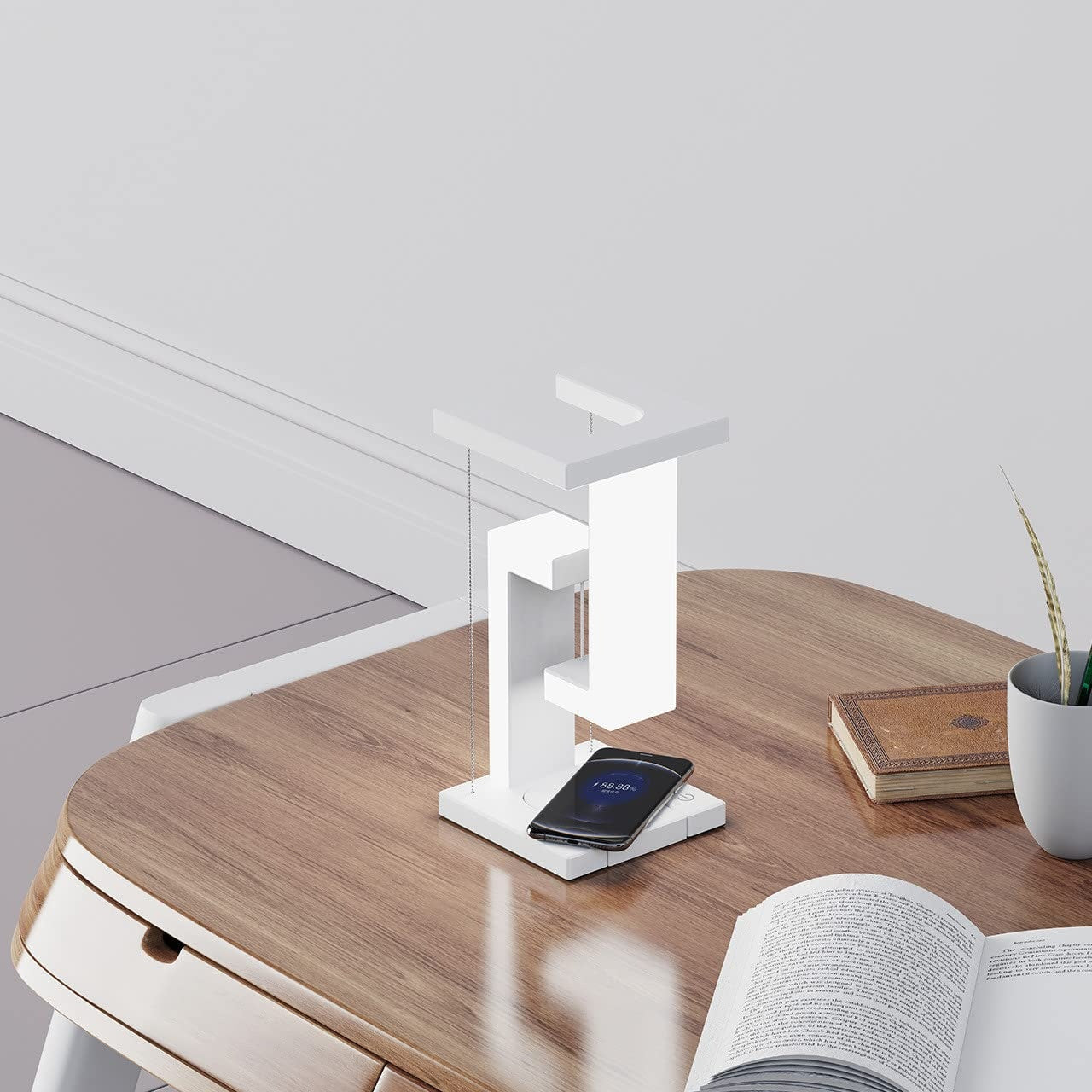 Wireless Charging Suspension Table Lamp,