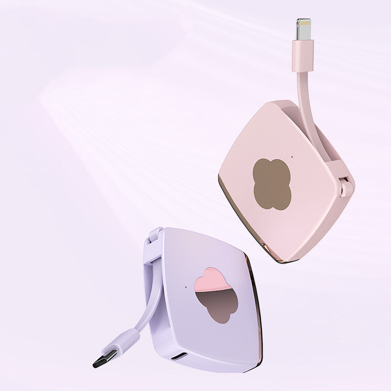 Ultra Thin Mini Power Bank Comes With A Cute And Portable Cable