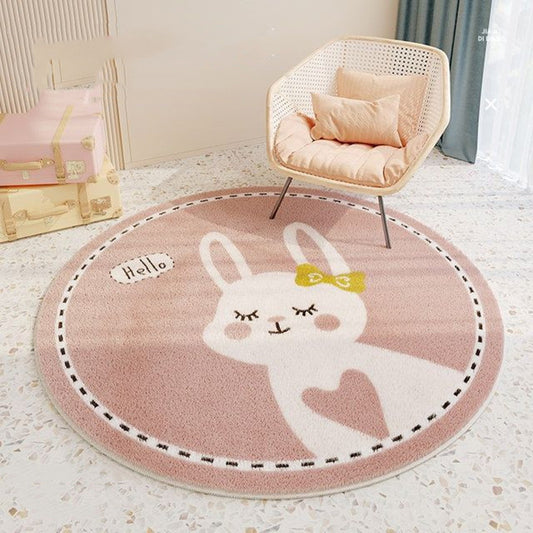 Children's Room Round Cashmere Rug –