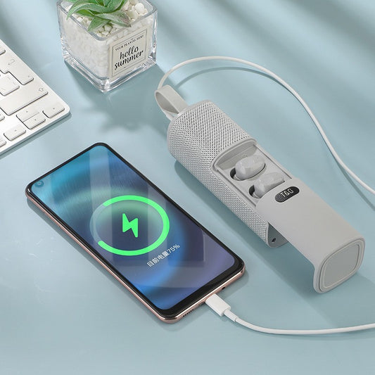 3 In 1 Portable Wireless Bluetooth Speakers, Bluetooth Headphone, Power Bank